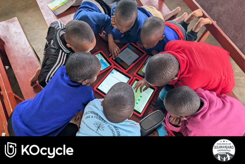 Children of Kilimanjaro Orphanage with KOcycle donations